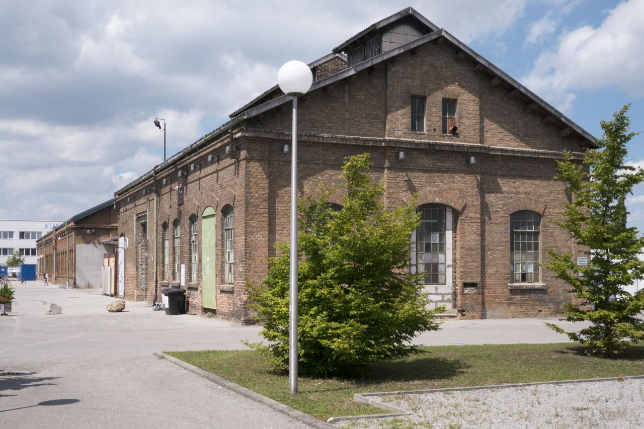 Gebäude am Gelände der Schiffswerft Korneuburg